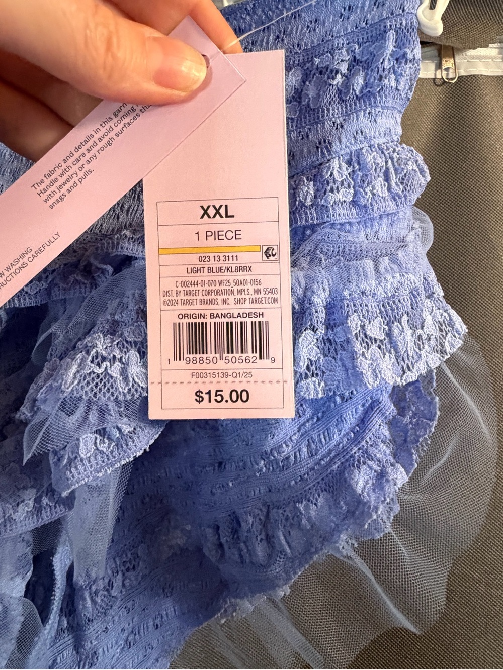 wild fable Periwinkle Lace Ruffle Intimates - Picture 2 of 4